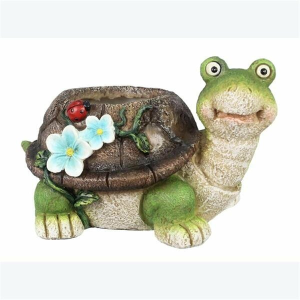 Youngs Resin Garden Tortoise Planter 73607